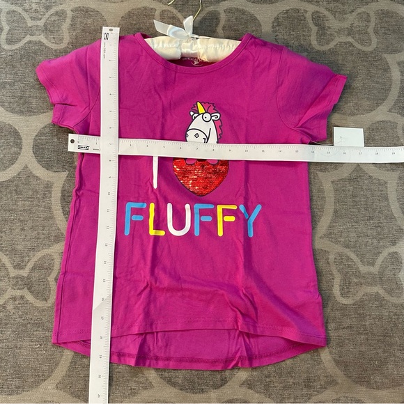NWT I ❤️ fluffy , unicorn Universal shirt -size child small - Picture 4 of 6